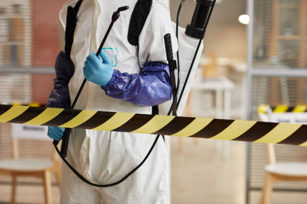 Professional Biohazard Cleanup technician working in Grafton, NH